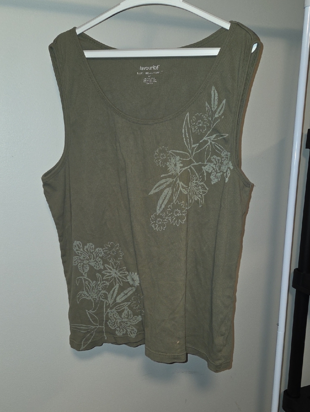 Favourite Women's Floral Tank Top - Size 4X